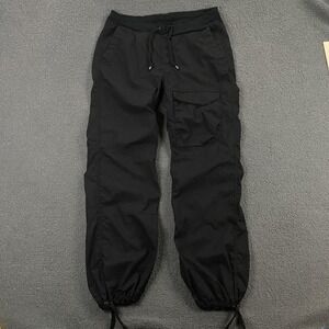 RLX Ralph Lauren Jogger Pants Mens Large Black Cotton Cargo Paratroops Gorpcore